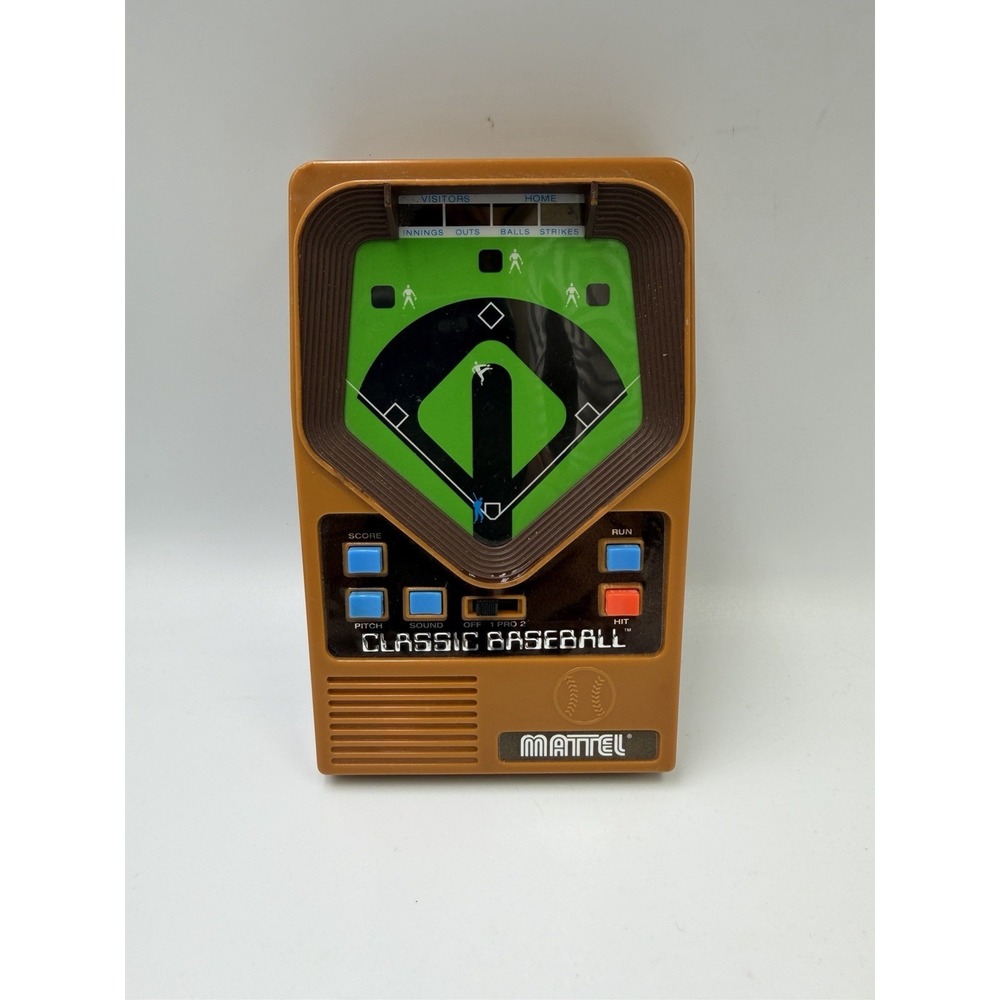 Vintage 2001 Mattel Classic Baseball Handheld Electronic Game - Tested & Working